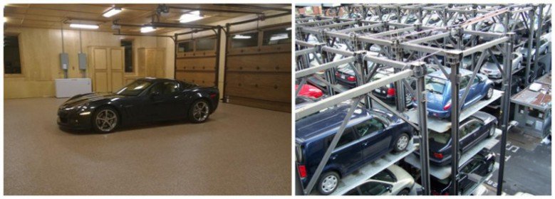 $1 million gets you this (left); $1 gets you this (right)