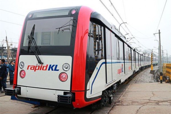 The new trains for Ampang LRT line extension are being tested before the launch on Oct 31. (Photo from The Star)