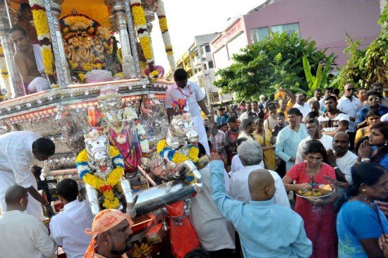 The Silver Chariot procession during Thaipusam (Photo from Demotix)