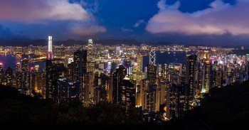 hong kong city night