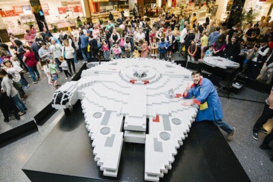 The Millennium Falcon that will be built by the Steiningers in Legoland Malaysia next month will be bigger than this version they had built in Melbourne, Australia, last year. — Handout via TODAY