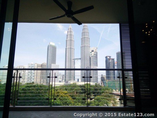 Luxury condominium with picture perfect view of KLCC