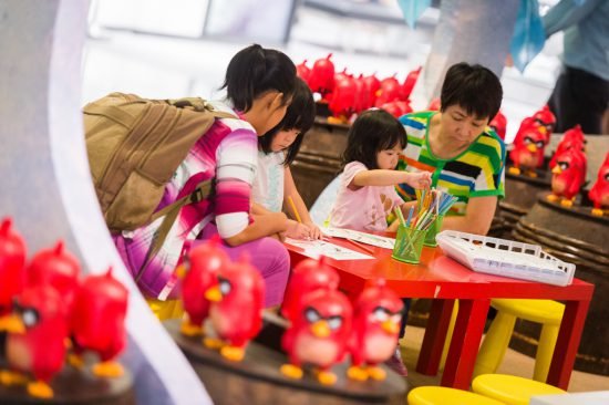 Colouring activity for kids (Photo from Mid Valley Megamall)