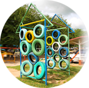 upcycle tyre playground eco friendly environment