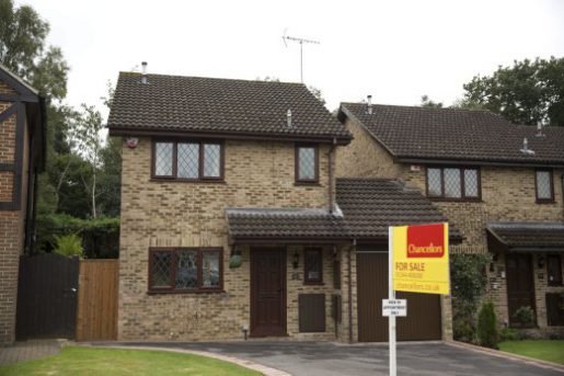 The house for sale that starred onscreen as Harry Potter's childhood home in the town of Bracknell, England(AP Photo/Matt Dunham)