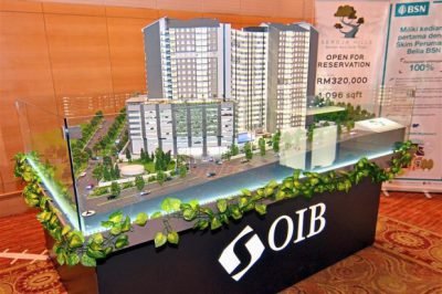 Scale model of OIB's Sejora Hills development (Photo from The Star)