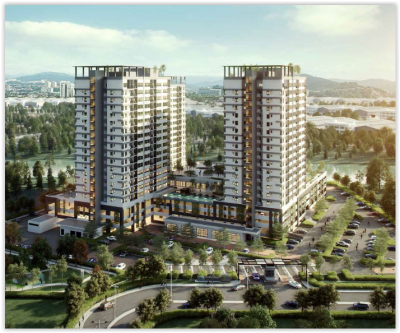 Artist's impression of The Greens condominium at Subang West