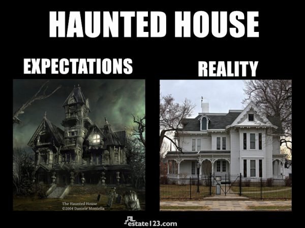 estate123 haunted house expectations vs reality